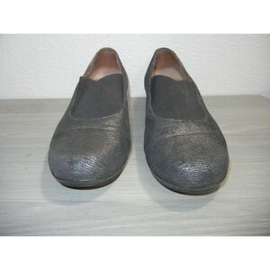 Dansko Comfort Shoe 10.5 Ann Pewter Leather Slip On Career Size Professional 41